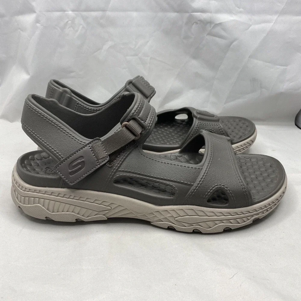 Skechers Foamies Creston Ultra Sandals Taupe Grey 243094 Men's Size 12 US - Picture 1 of 8